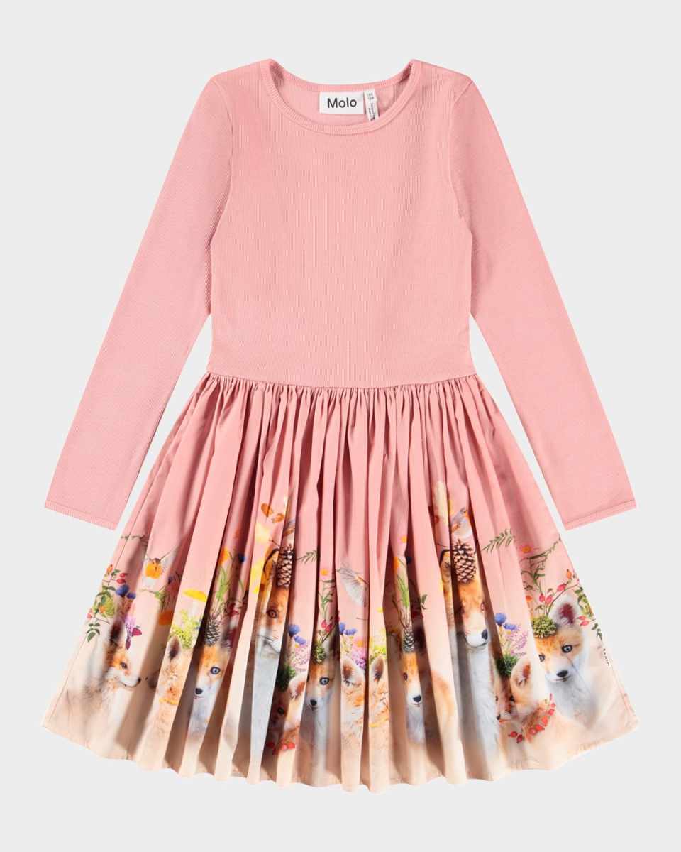 Girl's Casie Poplin-Skirt Dress, Size 7-10